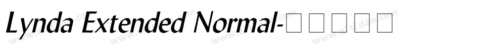 Lynda Extended Normal字体转换